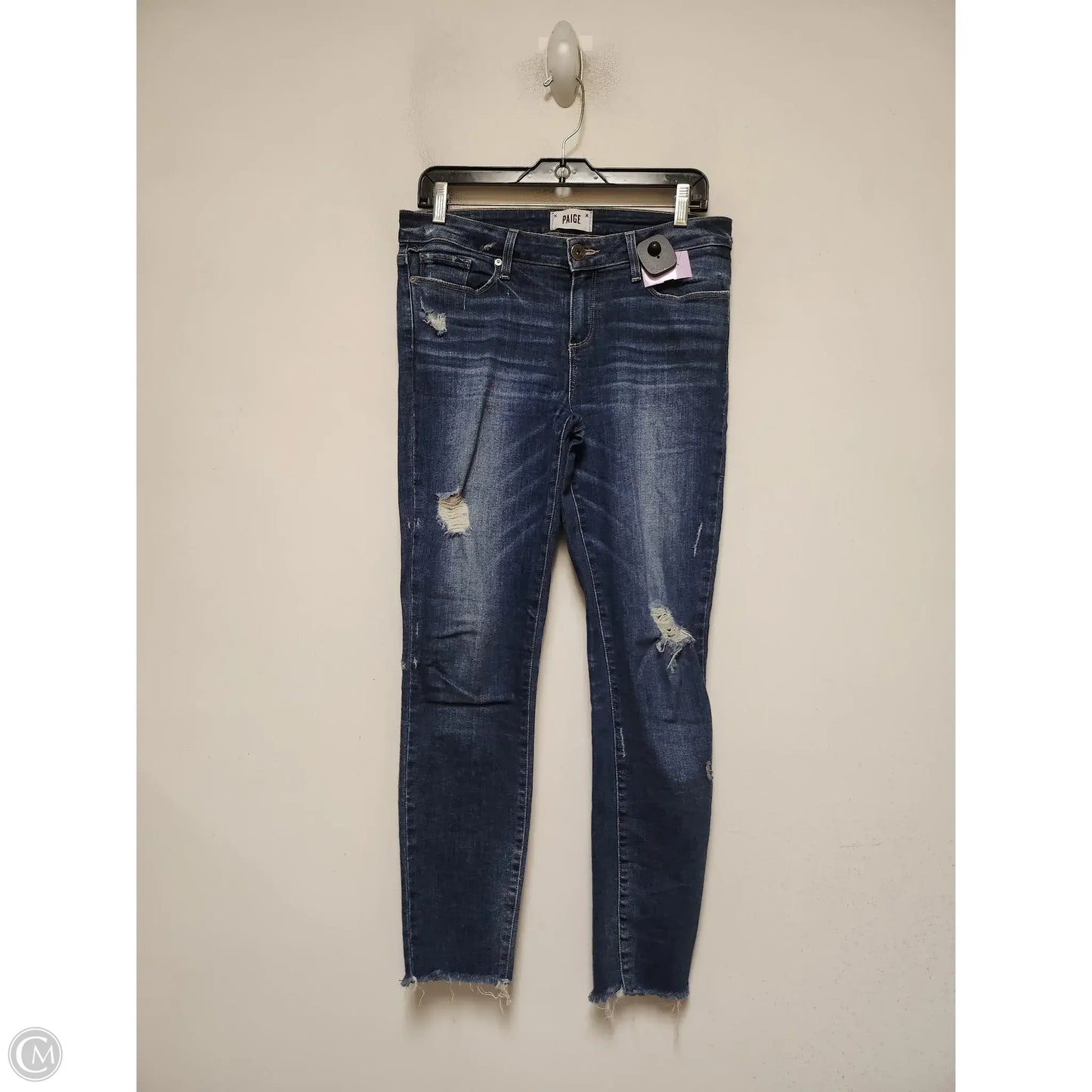 Jeans Skinny By Paige In Blue Denim, Size: 6