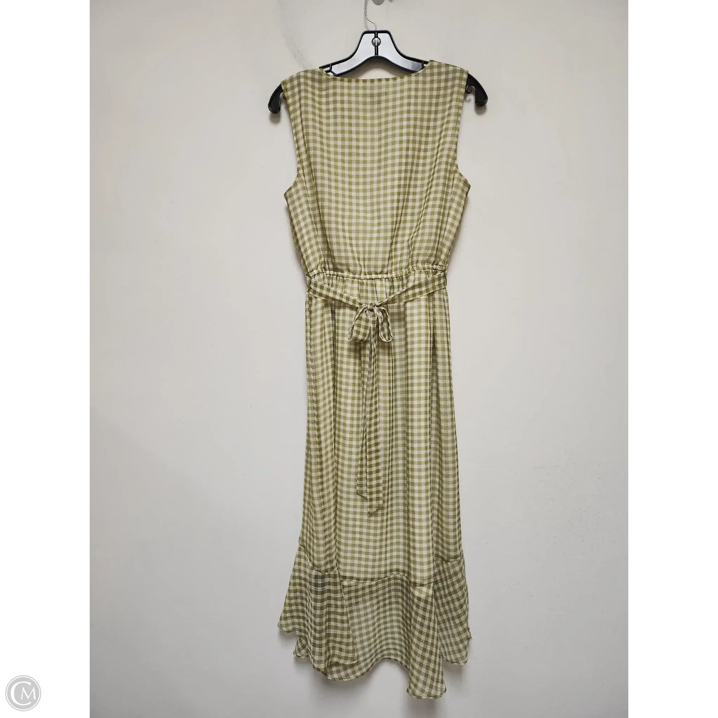 Dress Casual Midi By Ann Taylor In Checkered Pattern, Size: S