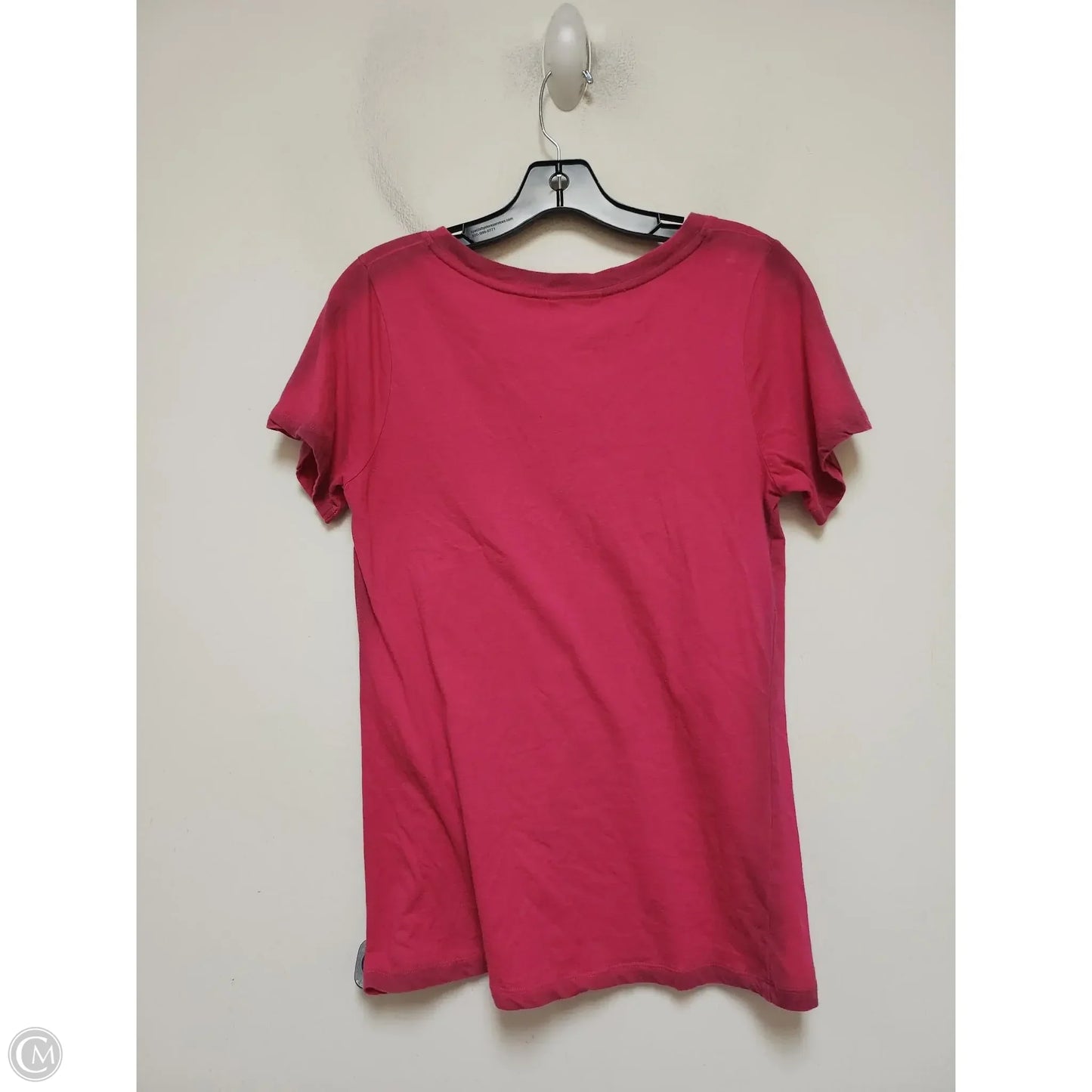 Top Short Sleeve By Walt Disney In Gold & Pink, Size: M