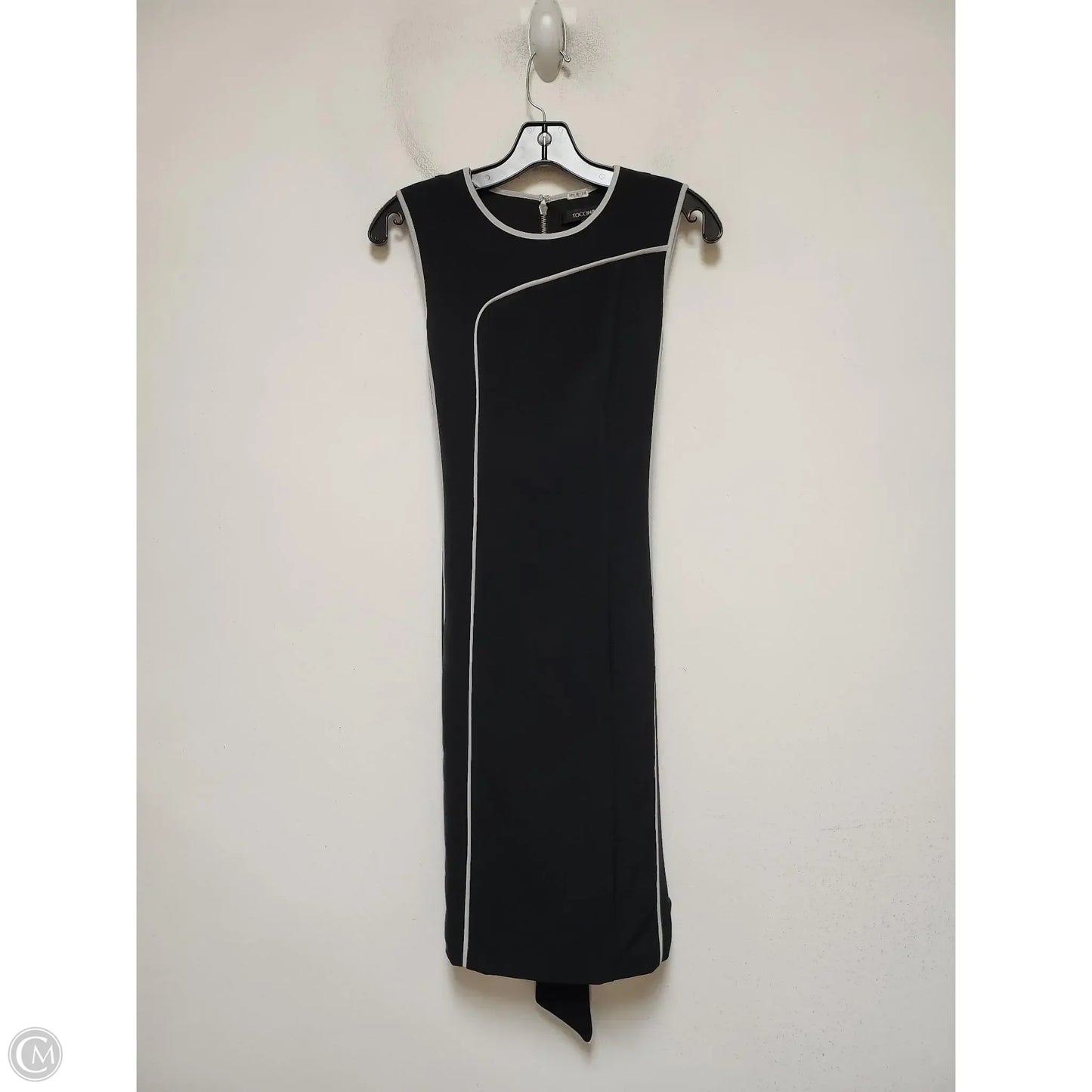 Dress Casual Midi By Clothes Mentor In Black & White, Size: S