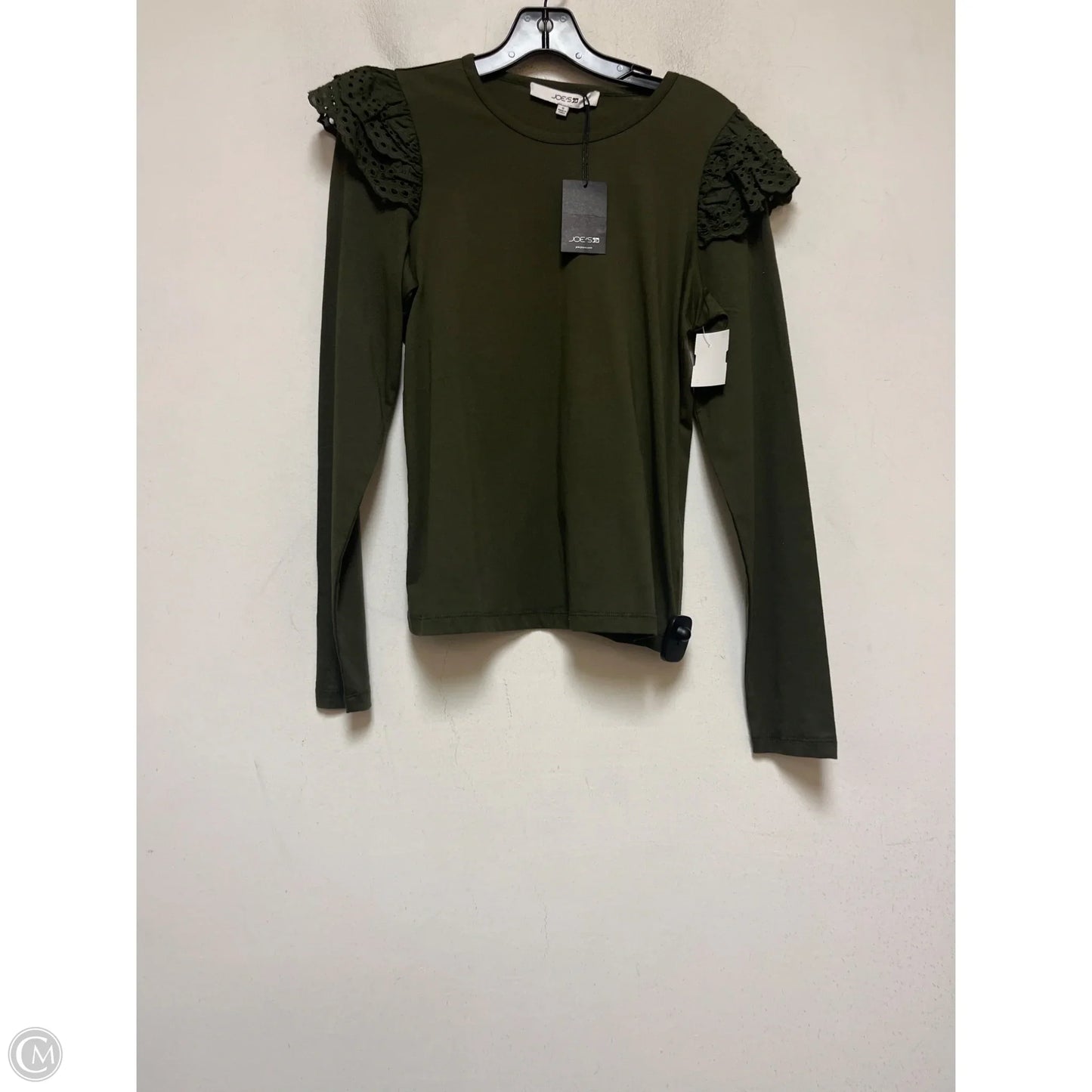 Top Long Sleeve By Joes Jeans In Green, Size: S