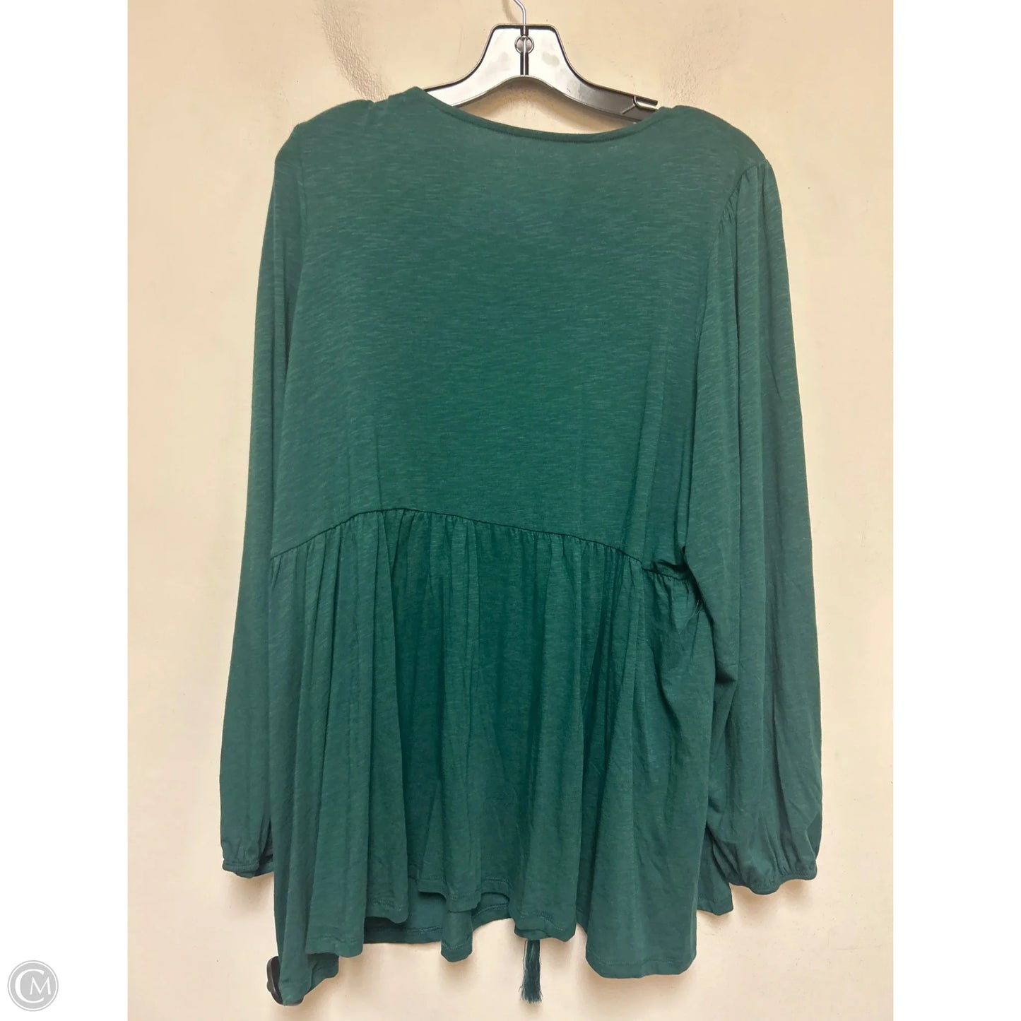 Top Long Sleeve By Torrid In Green, Size: 2x