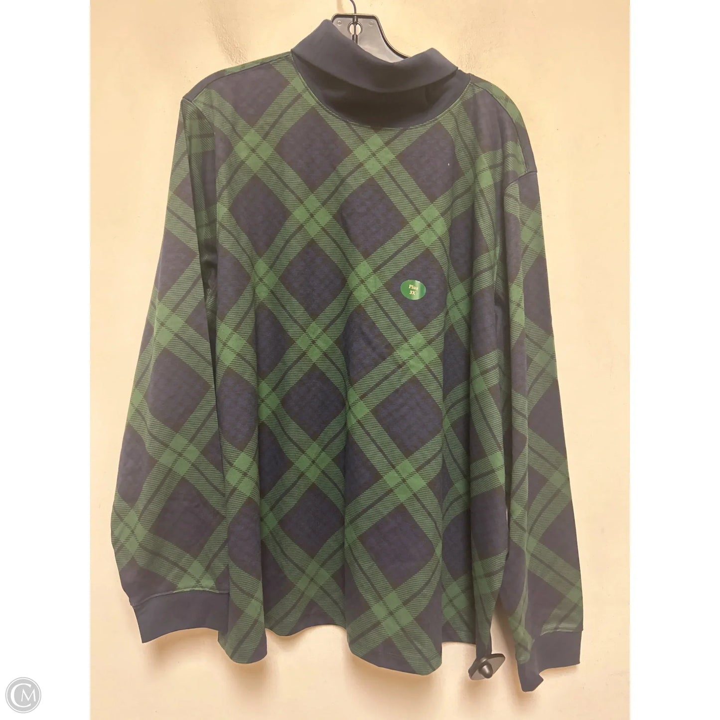 Top Long Sleeve By L.l. Bean In Plaid Pattern, Size: 3x