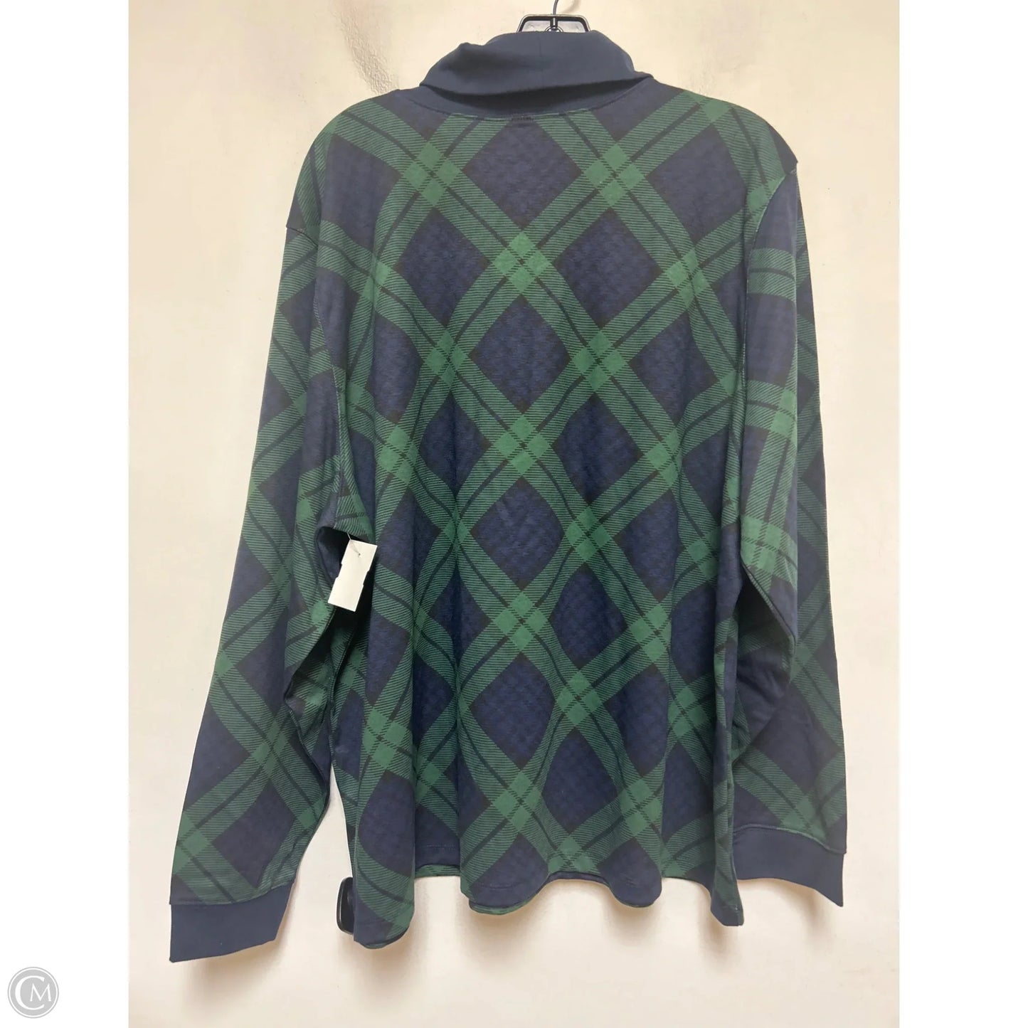 Top Long Sleeve By L.l. Bean In Plaid Pattern, Size: 3x