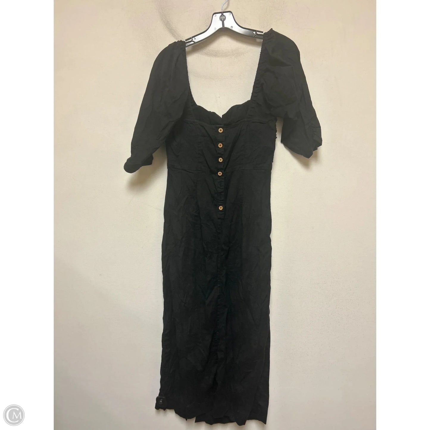 Dress Casual Maxi By Free People In Black, Size: L