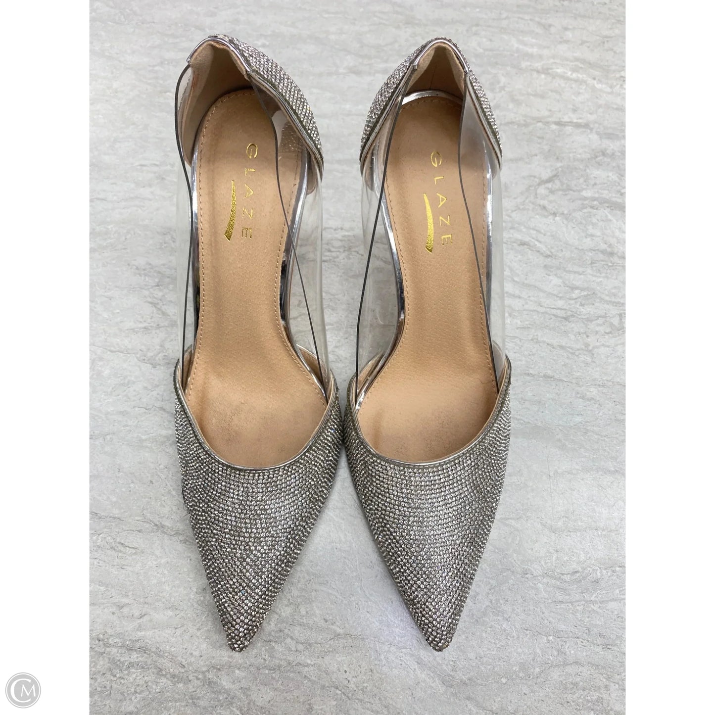 Shoes Heels Stiletto By Clothes Mentor In Silver, Size: 9