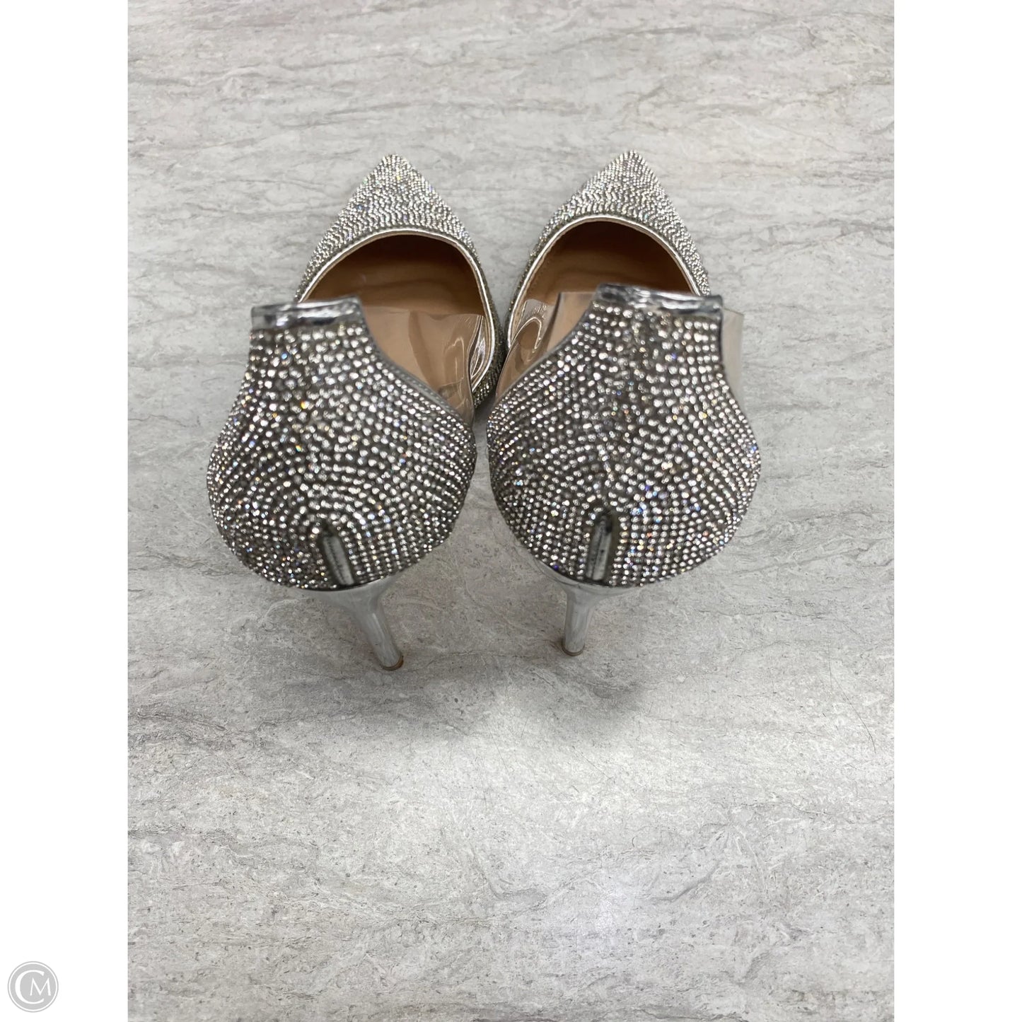 Shoes Heels Stiletto By Clothes Mentor In Silver, Size: 9