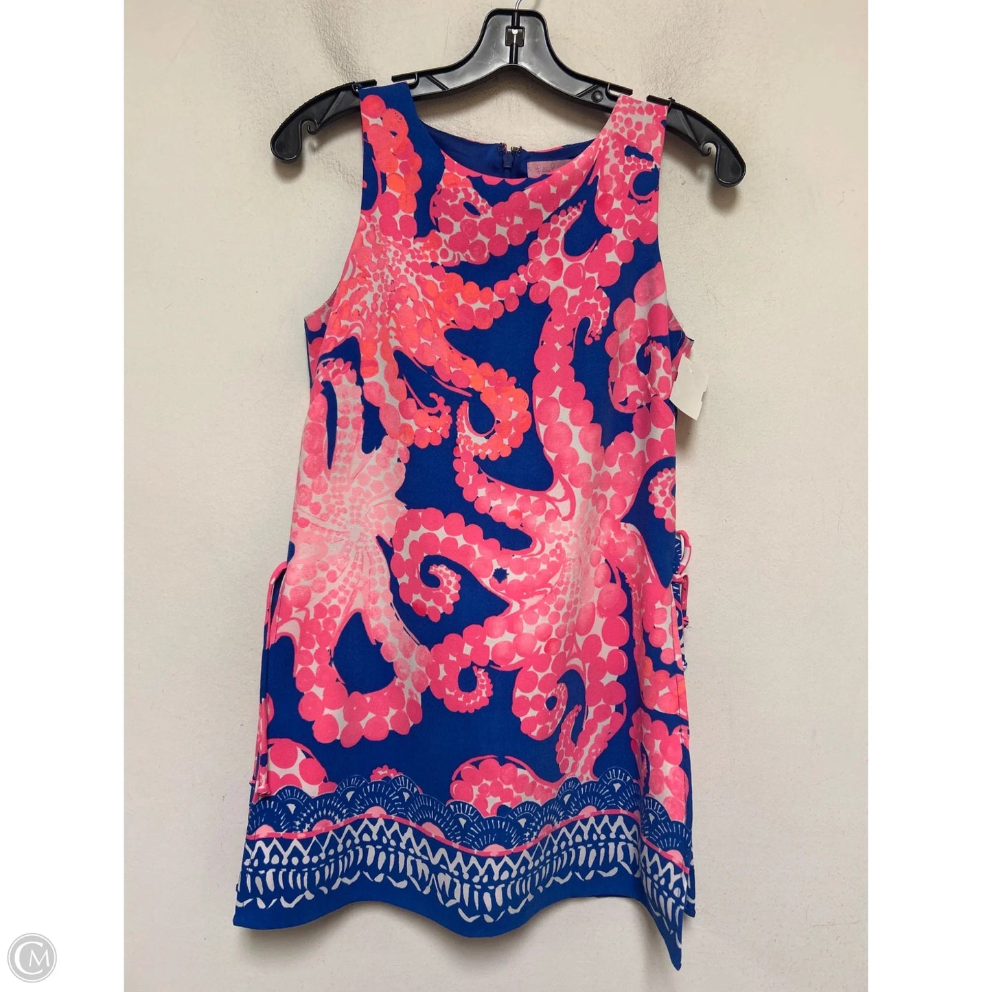 Romper Designer By Lilly Pulitzer In Blue & Pink, Size: 0