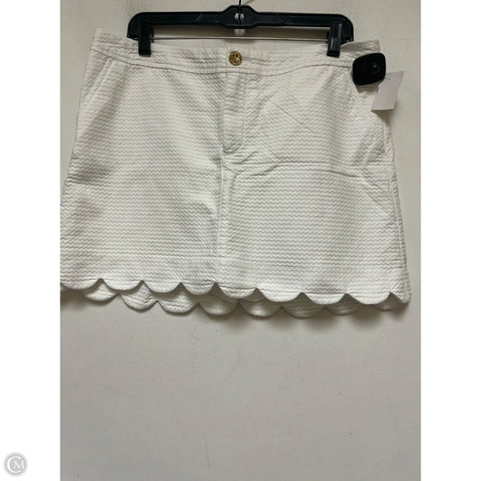 Skort Designer By Lilly Pulitzer In White, Size: 12