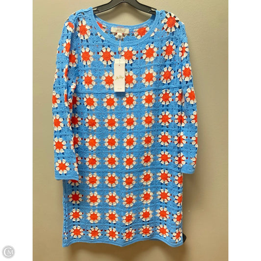 Dress Designer By Lilly Pulitzer In Blue & Orange, Size: M