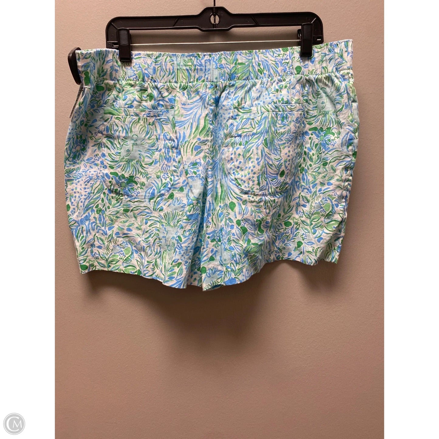 Shorts Designer By Lilly Pulitzer In Blue & Green, Size: Xl