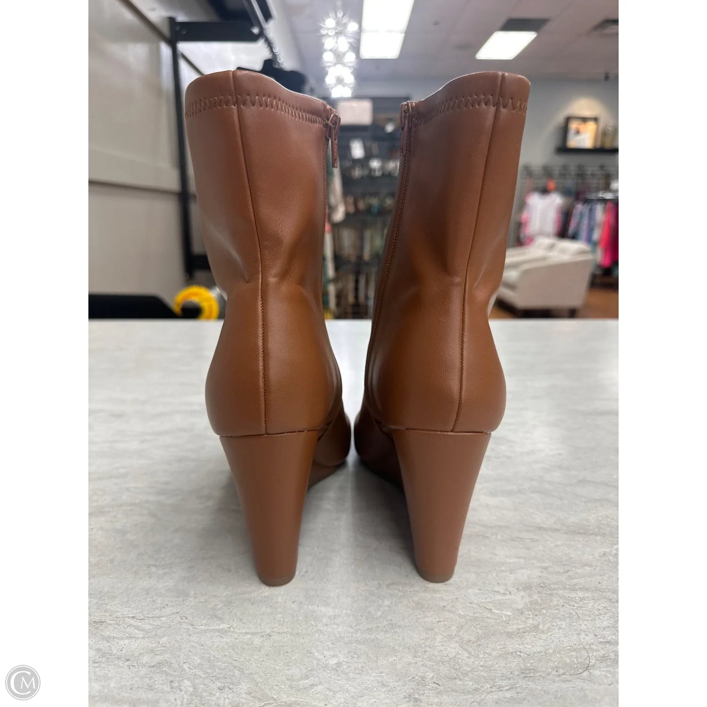 Boots Ankle Heels By A New Day In Brown, Size: 11