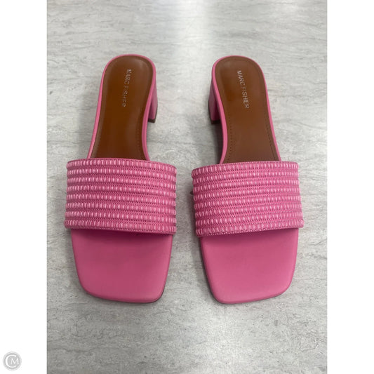 Sandals Heels Block By Marc Fisher In Pink, Size: 8.5