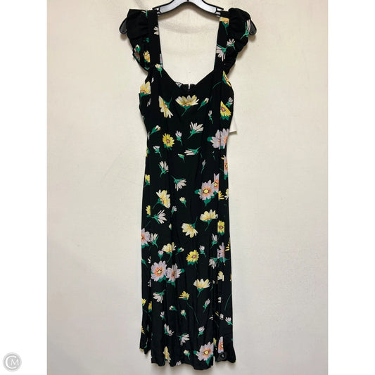 Dress Casual Midi By Loft In Floral Print, Size: S