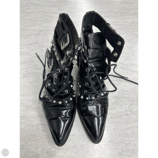 Boots Ankle Heels By Sam Edelman In Black, Size: 7.5