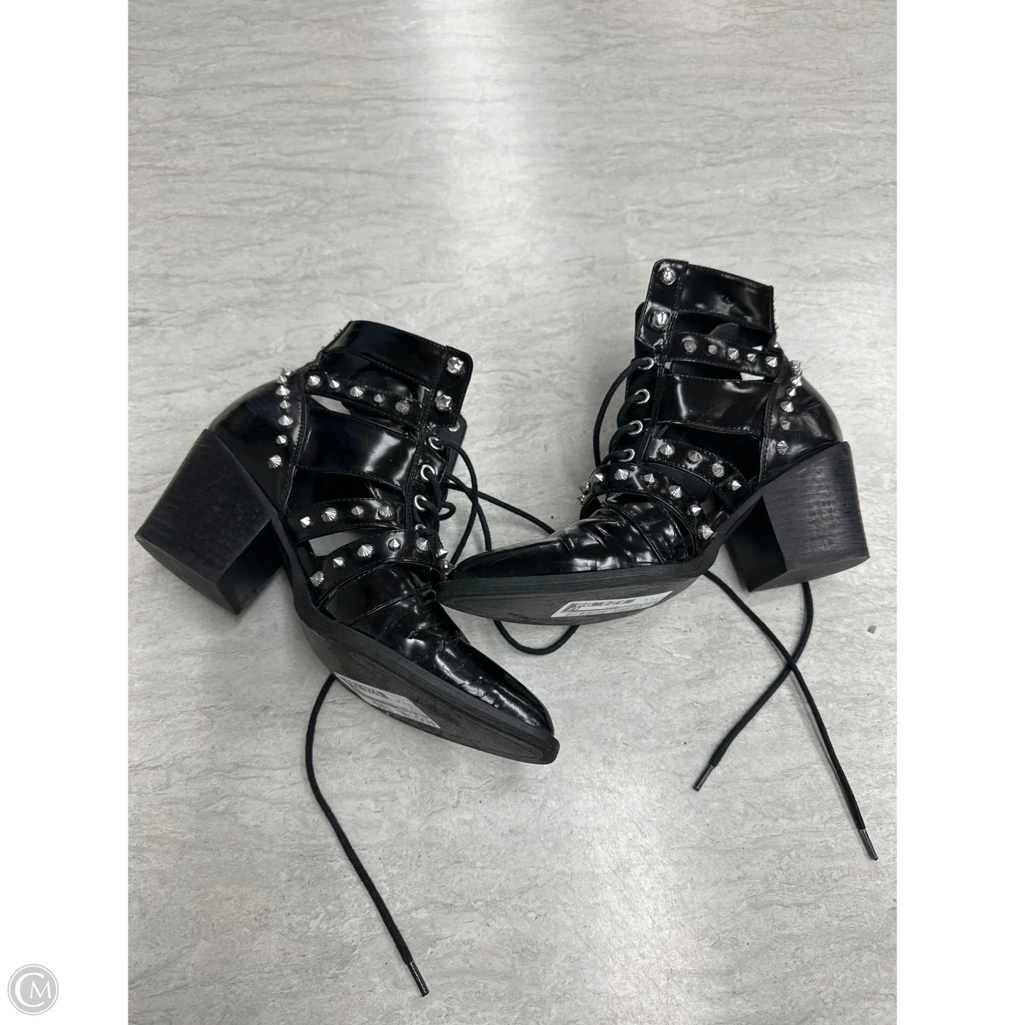 Boots Ankle Heels By Sam Edelman In Black, Size: 7.5