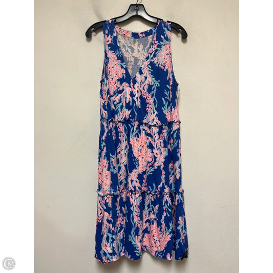 Dress Designer By Lilly Pulitzer In Blue & Orange, Size: M