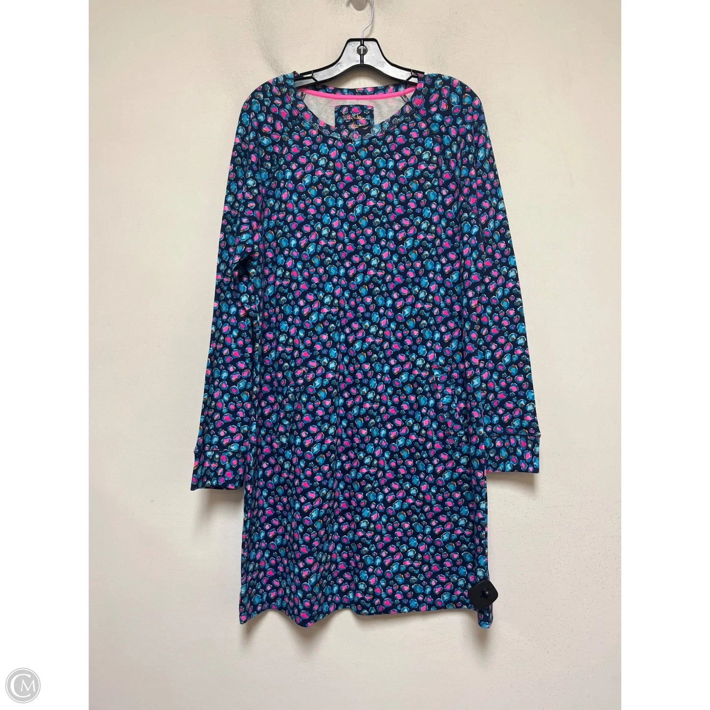 Dress Designer By Lilly Pulitzer In Blue & Pink, Size: Xl