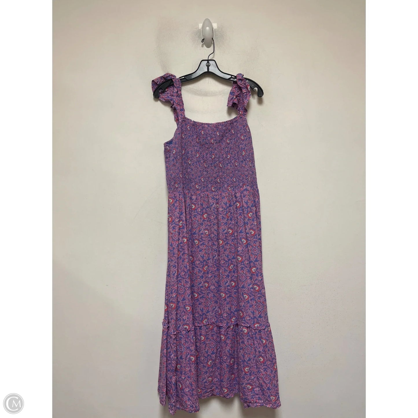 Dress Casual Maxi By Vineyard Vines In Pink & Purple, Size: L