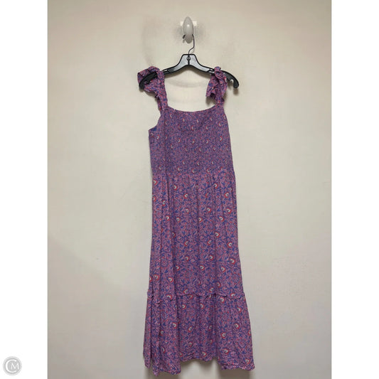 Dress Casual Maxi By Vineyard Vines In Pink & Purple, Size: L
