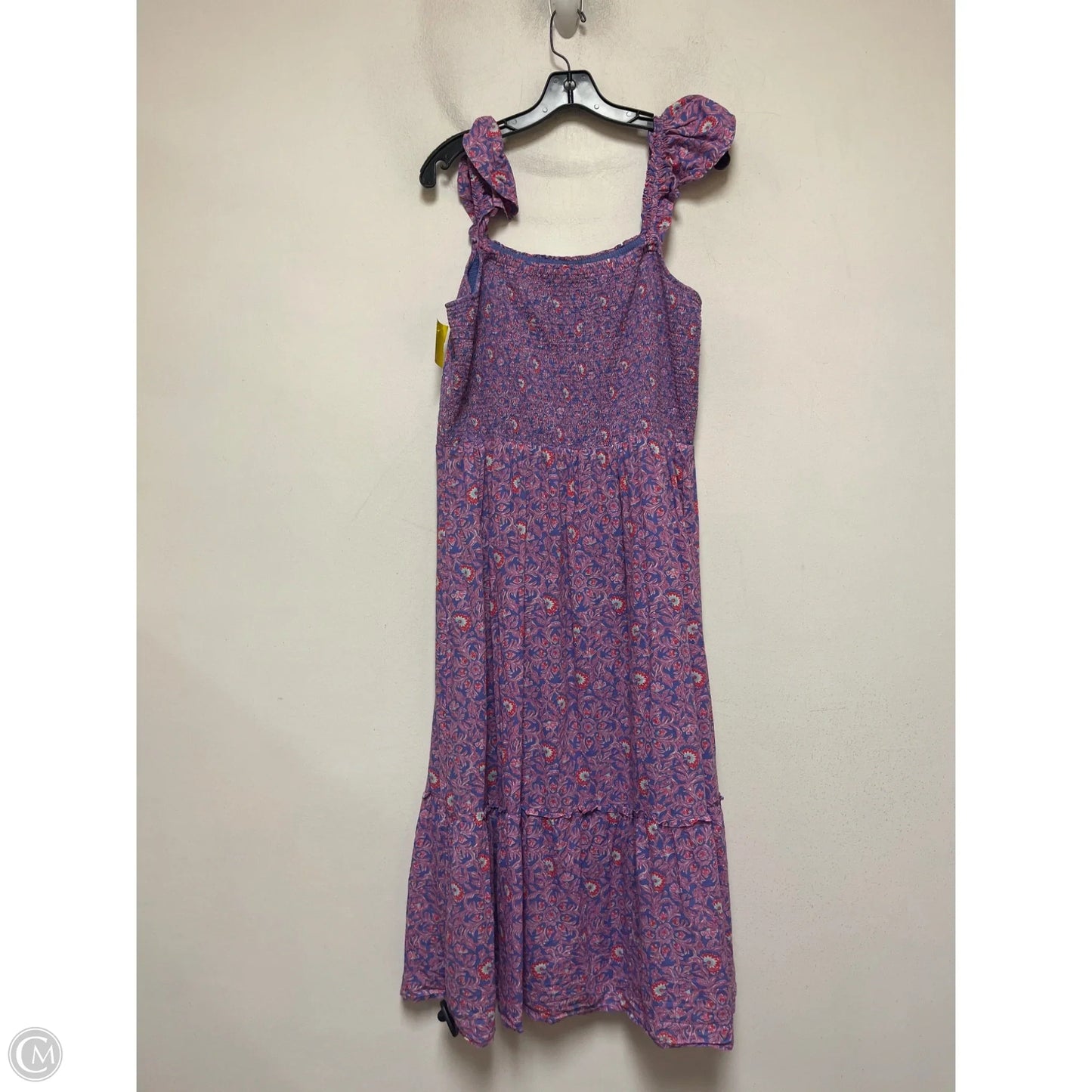 Dress Casual Maxi By Vineyard Vines In Pink & Purple, Size: L