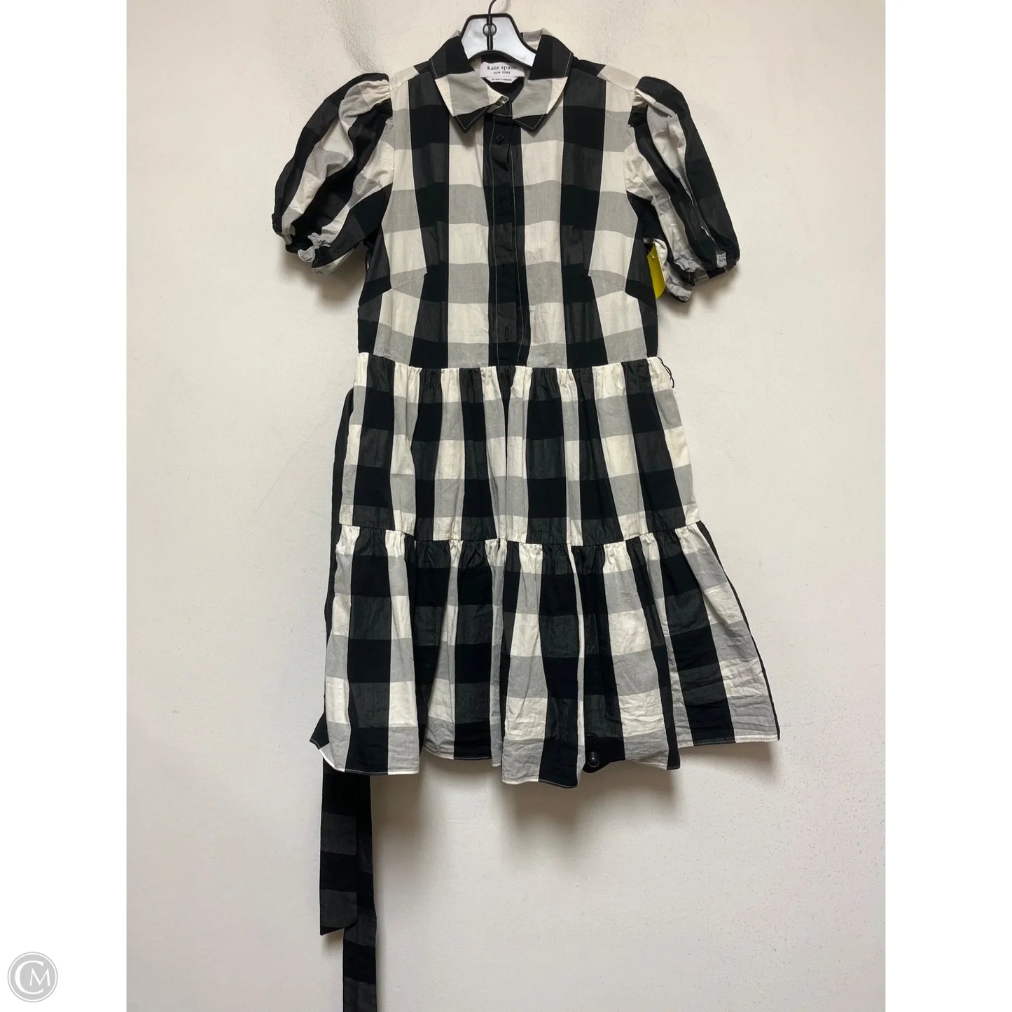 Dress Designer By Kate Spade In Checkered Pattern, Size: Xs