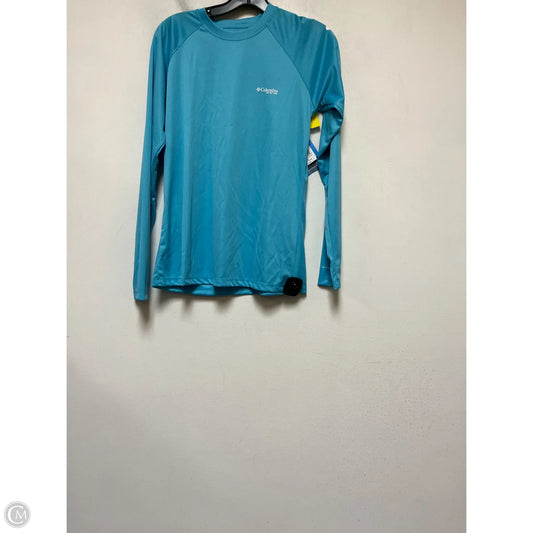 Athletic Top Long Sleeve Crewneck By Columbia In Blue, Size: S