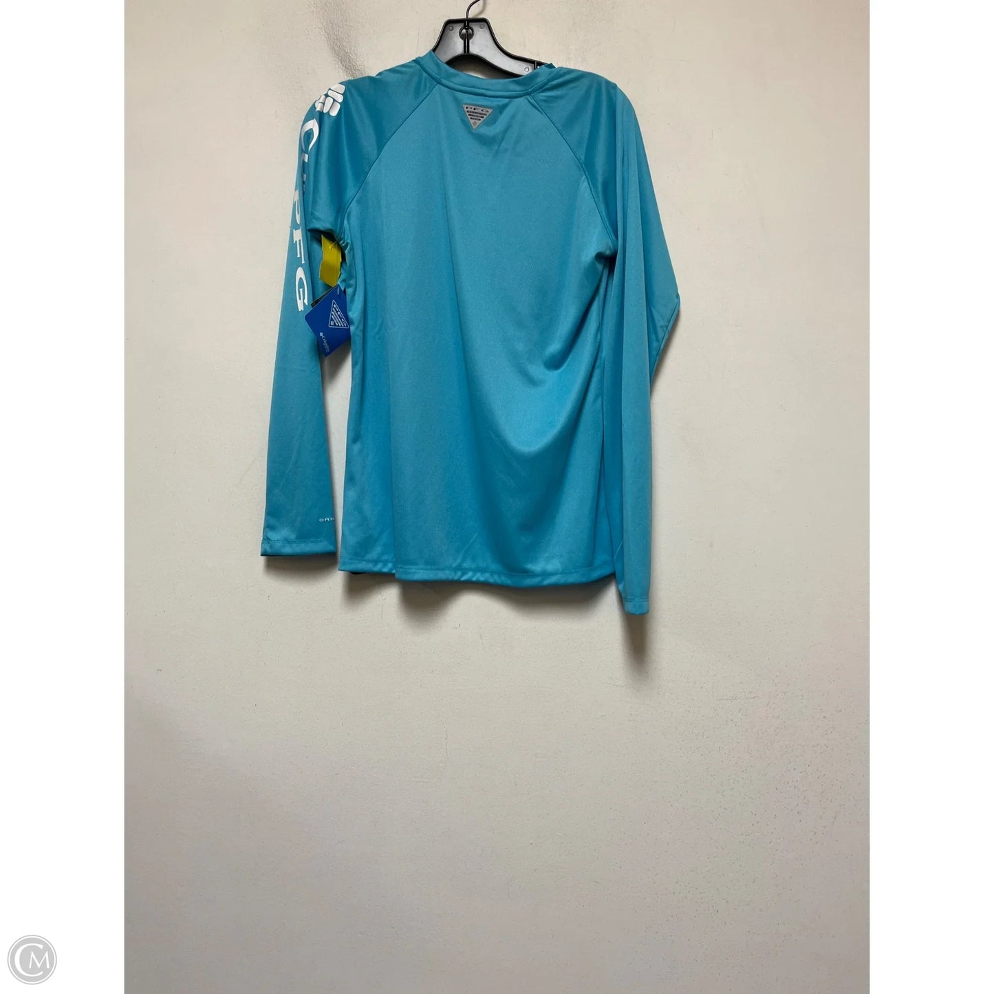 Athletic Top Long Sleeve Crewneck By Columbia In Blue, Size: S