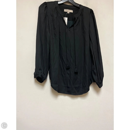Top Long Sleeve By Loft In Black, Size: Xs