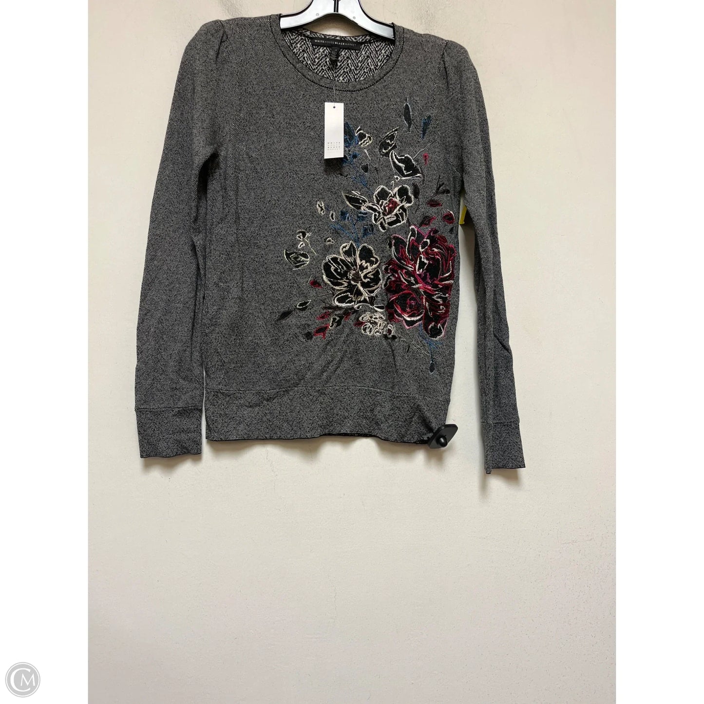 Top Long Sleeve By White House Black Market In Floral Print, Size: Xs