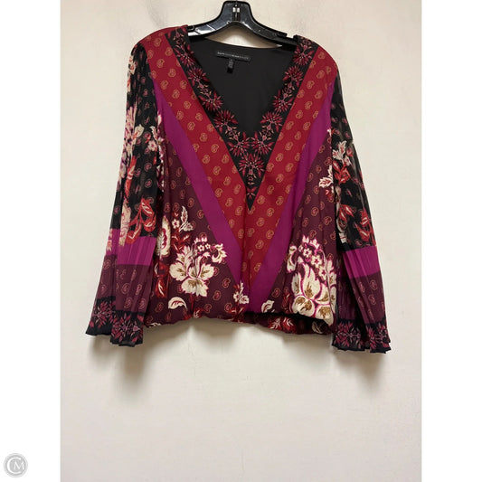 Top Long Sleeve By White House Black Market In Multi-colored, Size: L