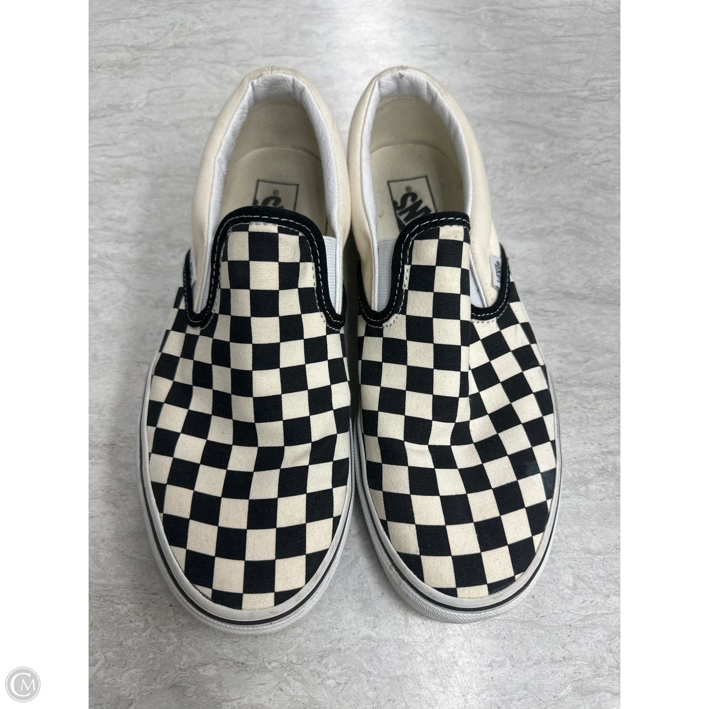 Shoes Flats By Vans In Checkered Pattern, Size: 10