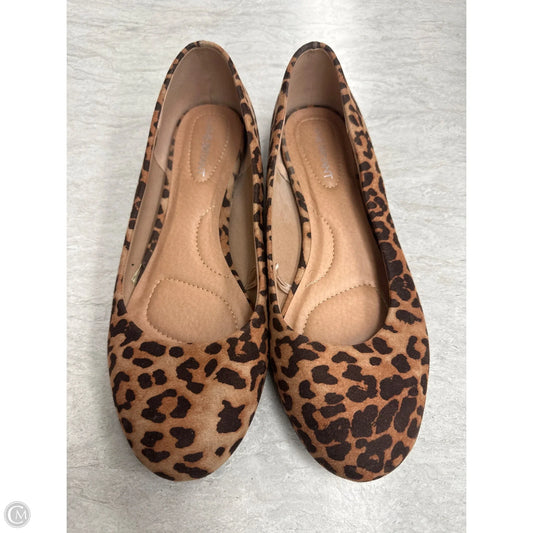Shoes Flats By Lane Bryant In Leopard Print, Size: 10
