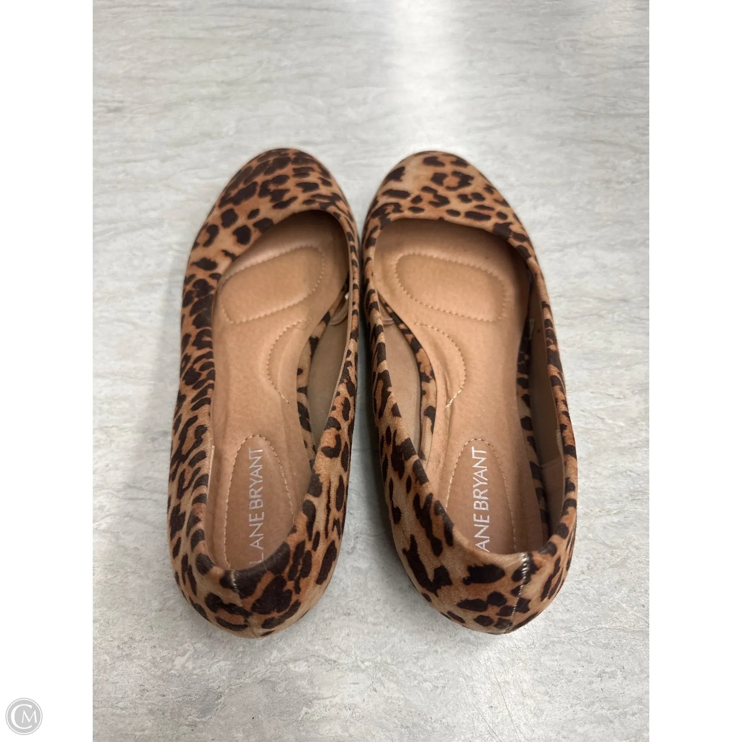 Shoes Flats By Lane Bryant In Leopard Print, Size: 10