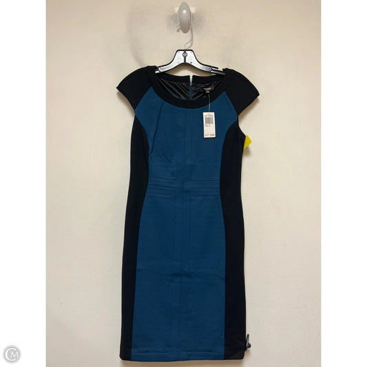 Dress Casual Midi By Premise In Black & Blue, Size: 6