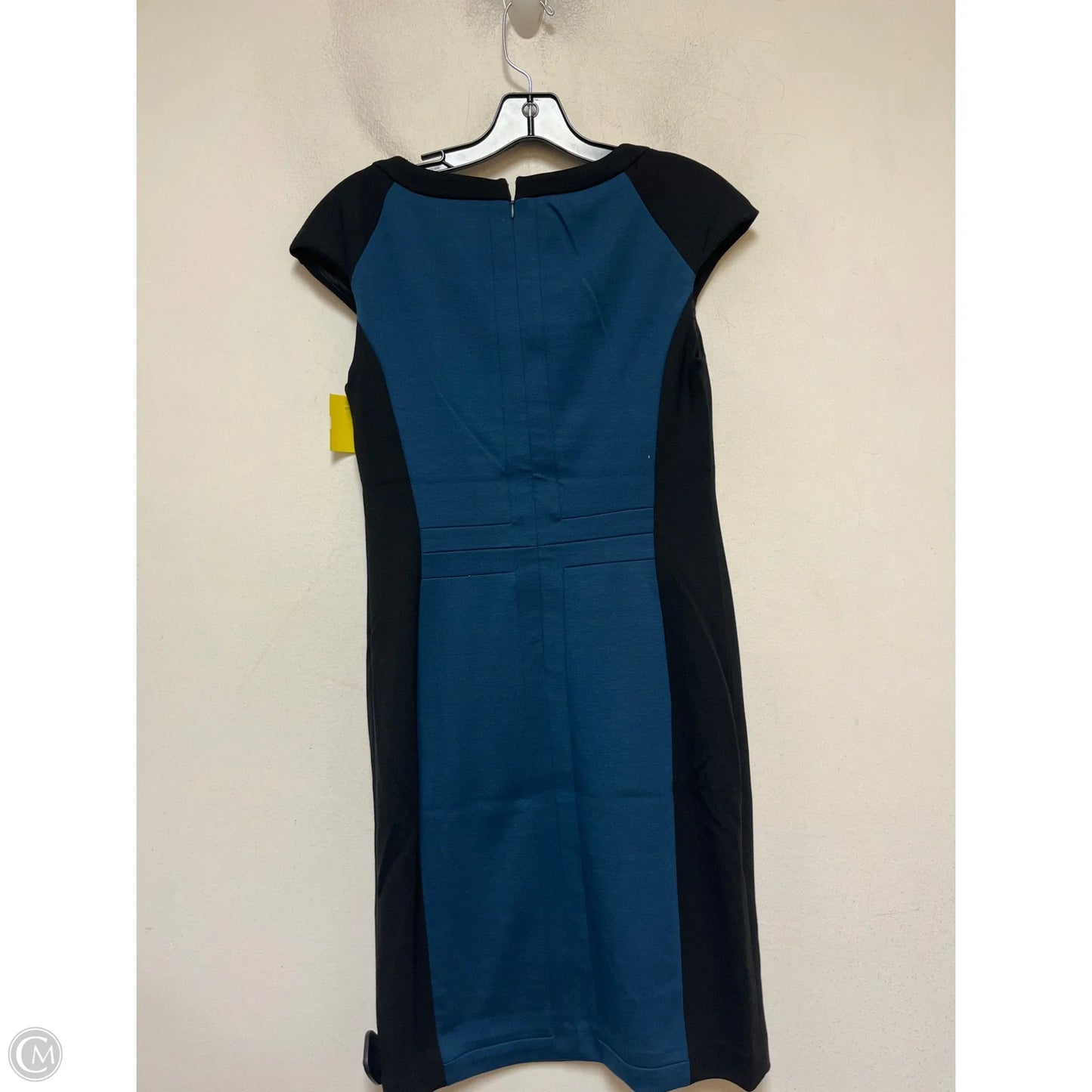 Dress Casual Midi By Premise In Black & Blue, Size: 6