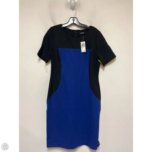 Dress Casual Midi By Premise In Black & Blue, Size: 10