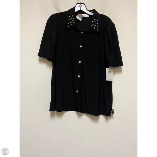 Top Short Sleeve By 89th And Madison In Black, Size: L