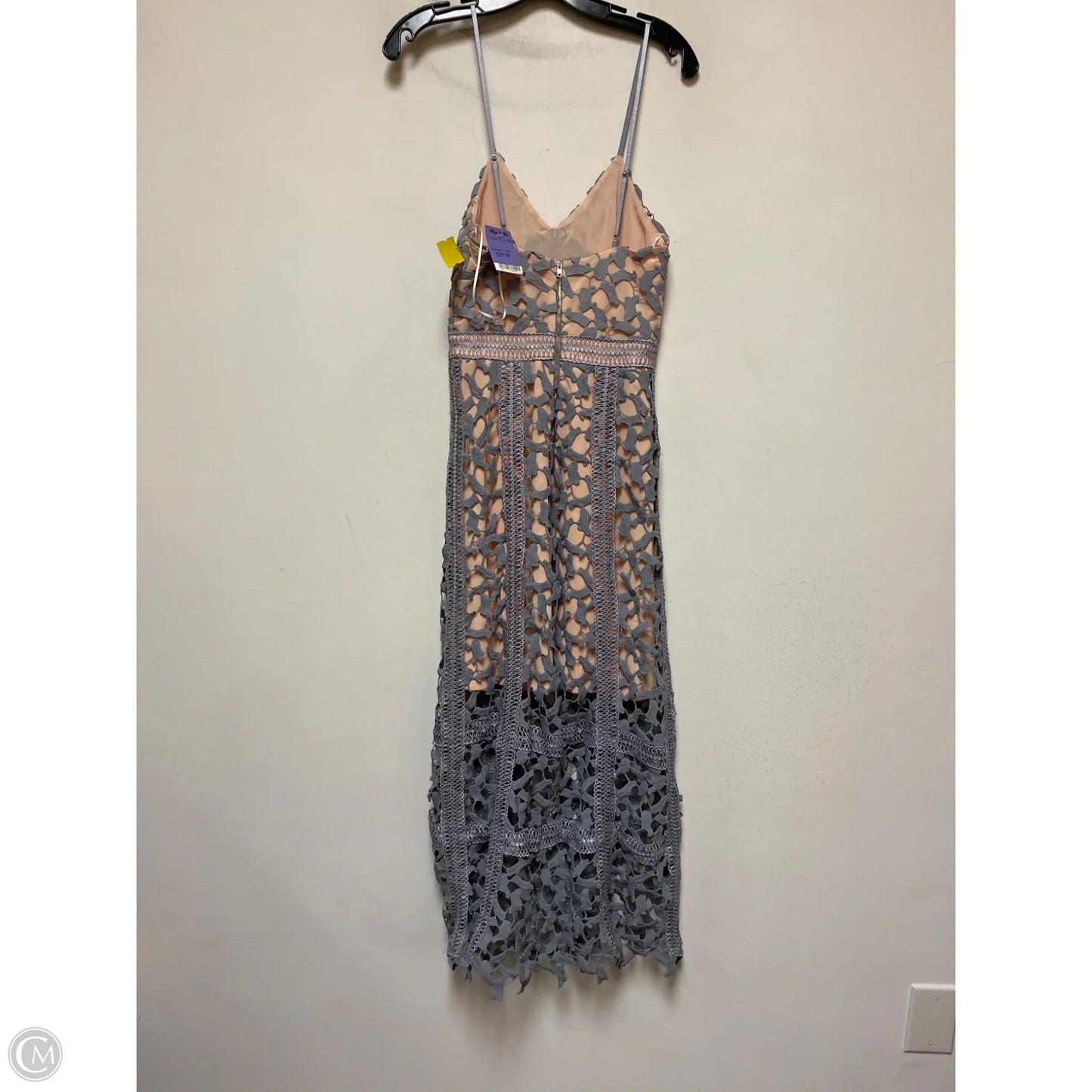 Dress Casual Midi By Elliatt In Grey & Tan, Size: Xs