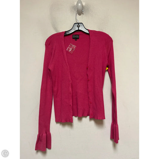 Cardigan By Clothes Mentor In Pink, Size: L
