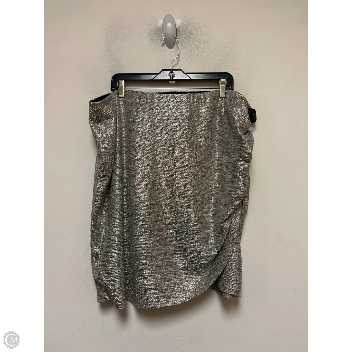 Skirt Mini & Short By Torrid In Silver, Size: 22