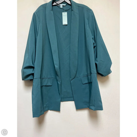 Blazer By Blue Sol In Teal, Size: 3x