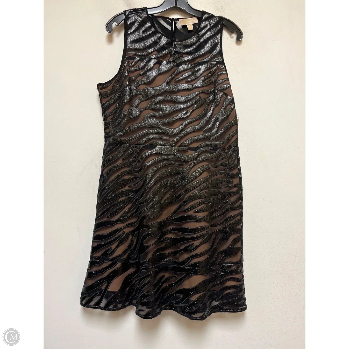 Dress Casual Midi By Michael By Michael Kors In Black, Size: L