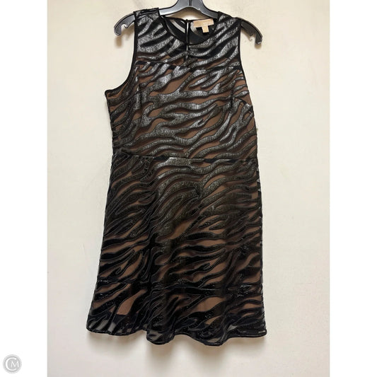 Dress Casual Midi By Michael By Michael Kors In Black, Size: L