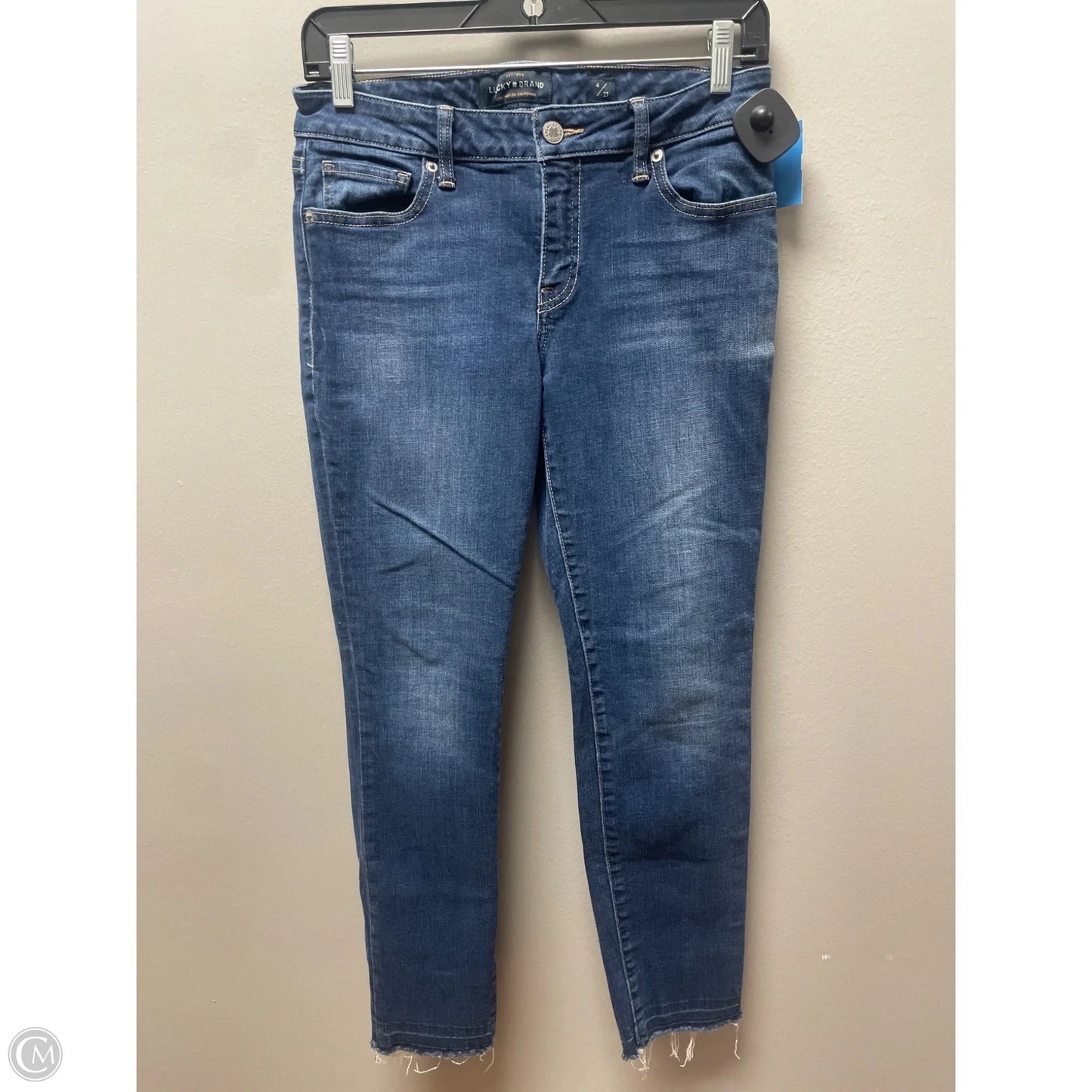 Jeans Skinny By Lucky Brand In Blue Denim, Size: 4
