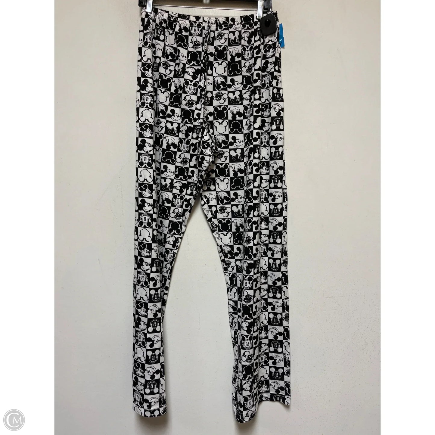 Pajama Pants By Disney In Black & White, Size: Xl