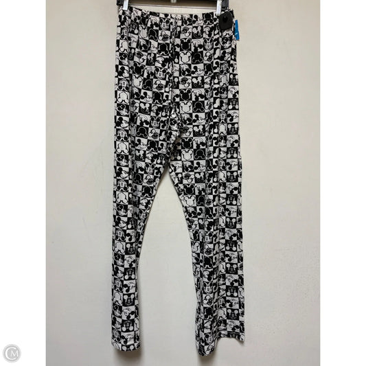 Pajama Pants By Disney In Black & White, Size: Xl