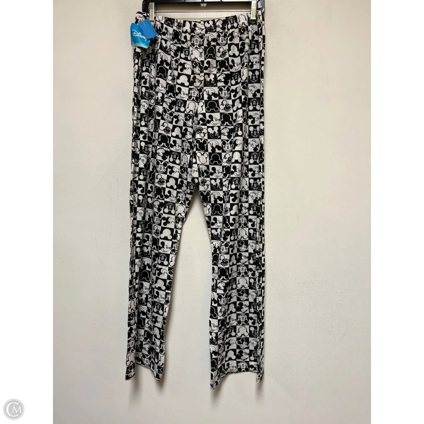 Pajama Pants By Disney In Black & White, Size: Xl