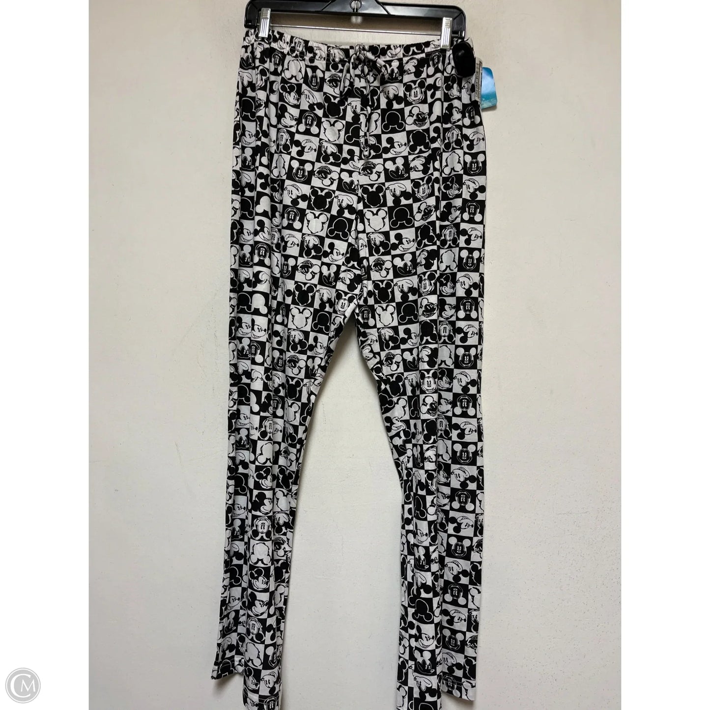 Pajama Pants By Disney In Black & White, Size: Xl