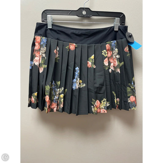 Athletic Skort By Albion In Floral Print, Size: L
